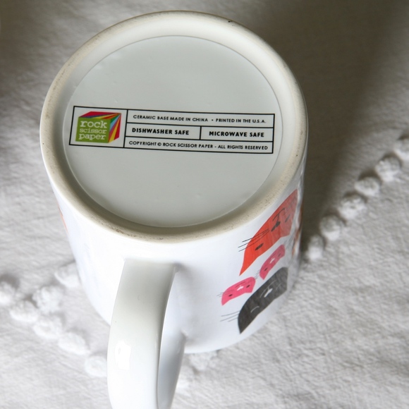 Vintage Pair of Unique Super Cute Cat Mugs - Picture 6 of 8